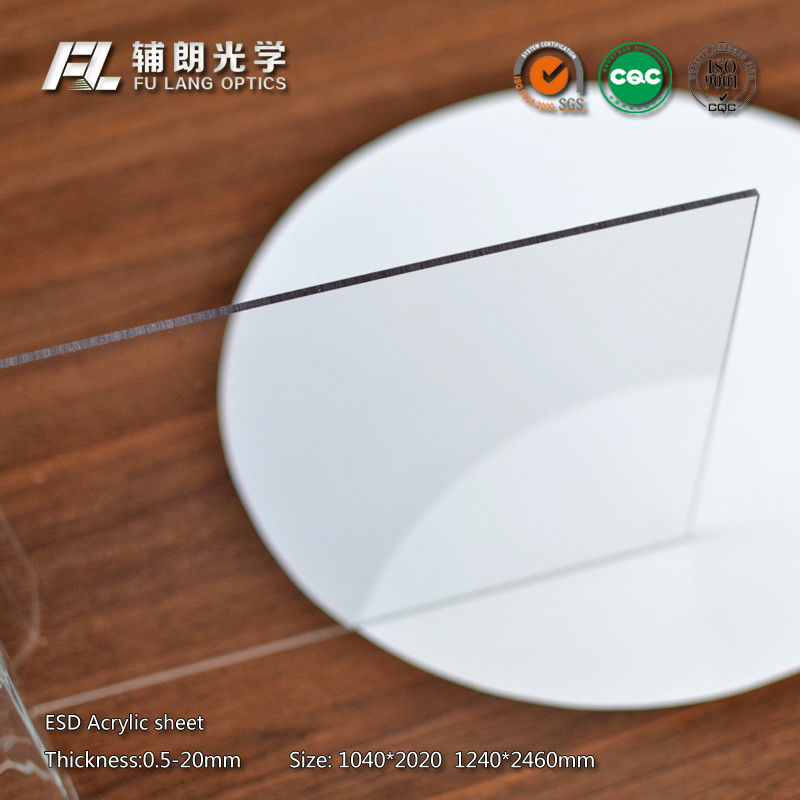 8mm Clear static dissipative acrylic Sheet Resistance To Chemical Solvents