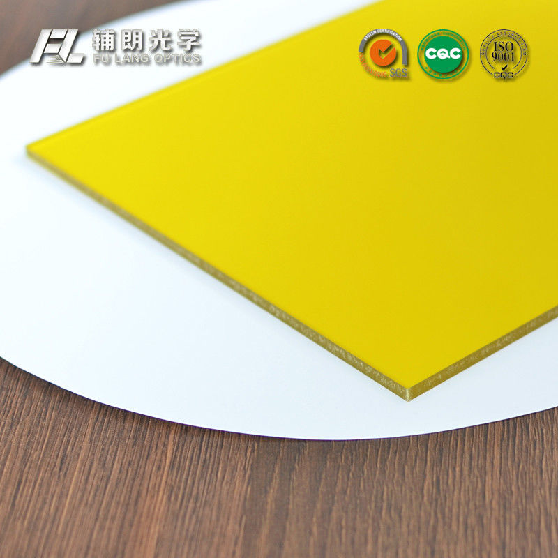 Yellow Uv Resistant Acrylic Sheet 7mm Thick For Electronic Test Fixture